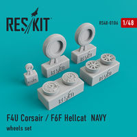 F4U Corsair / F6F Hellcat NAVY wheels set - Image 1