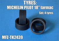 Michelin Pilot tyres 18" tarmac